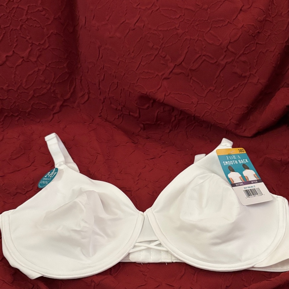 Vanity Fair White Full Figure Bra 38D NWT ⭐️